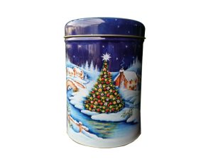 CHRISTMAS IDYLL TEA CADDY